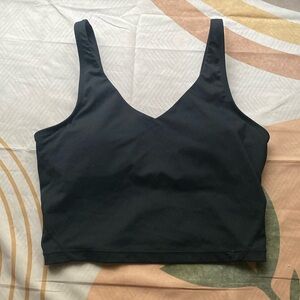 3/$10 Basic Black Padded Crop Top